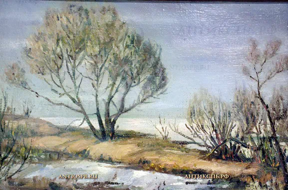 Картина "Пейзаж с деревьми". №19630